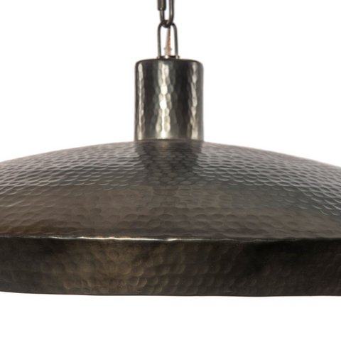 Eldon Pendant - Hammered Dark Antique Brass