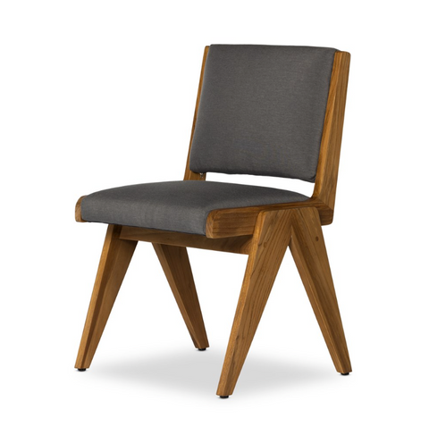 Colima Outdoor Dining Chair- Charcoal