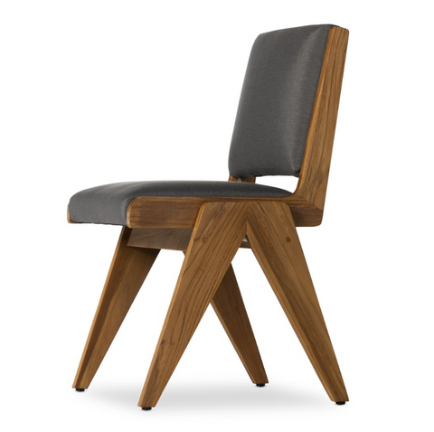 Colima Outdoor Dining Chair- Charcoal