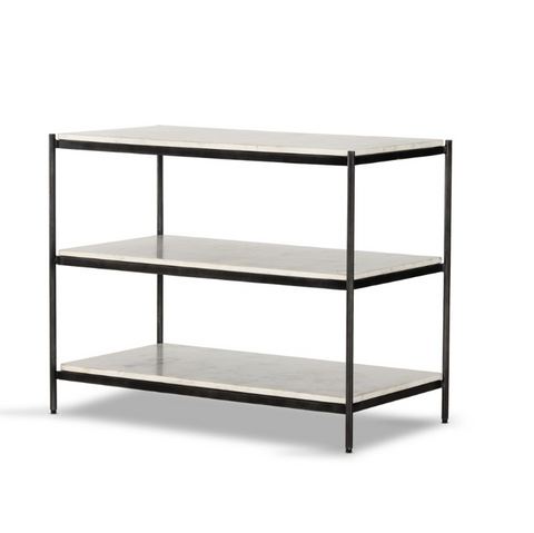 Felix Nightstand - Large- Hammered Grey