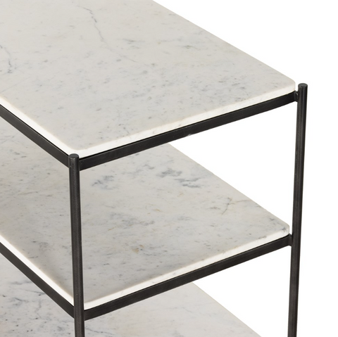 Felix Nightstand - Large- Hammered Grey