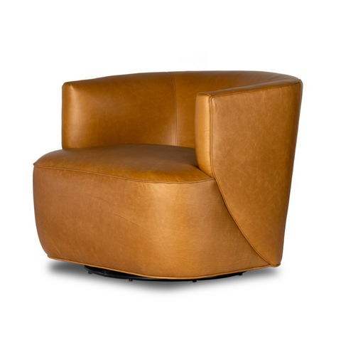 Mila Swivel Chair- Osorno Camel