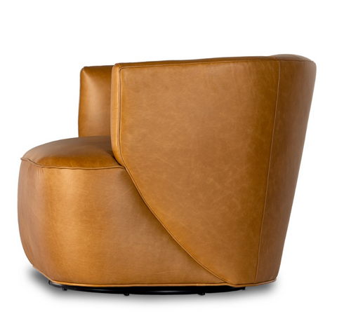 Mila Swivel Chair- Osorno Camel