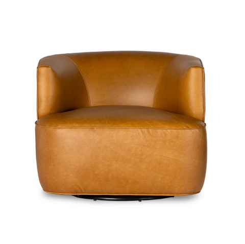 Mila Swivel Chair- Osorno Camel
