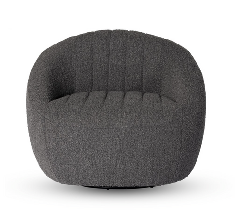 Audie Swivel Chair - Knoll Charcoal