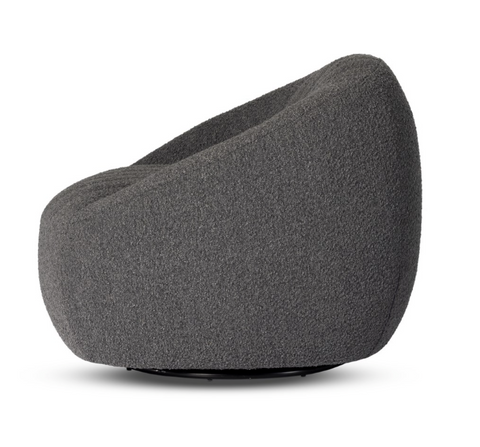 Audie Swivel Chair - Knoll Charcoal