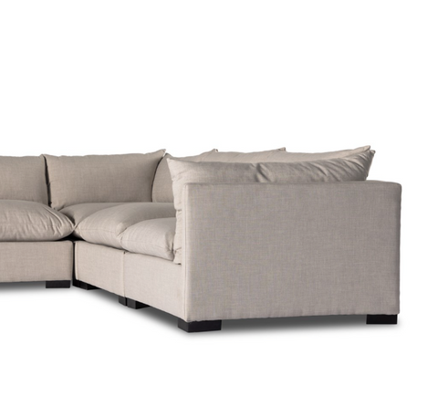 Westwood 5Pc RAF Sectional w/ Ottoman-Bennett Moon