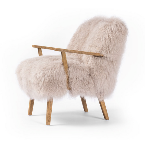 Ashland Armchair- Drifted Oak Taupe Fur