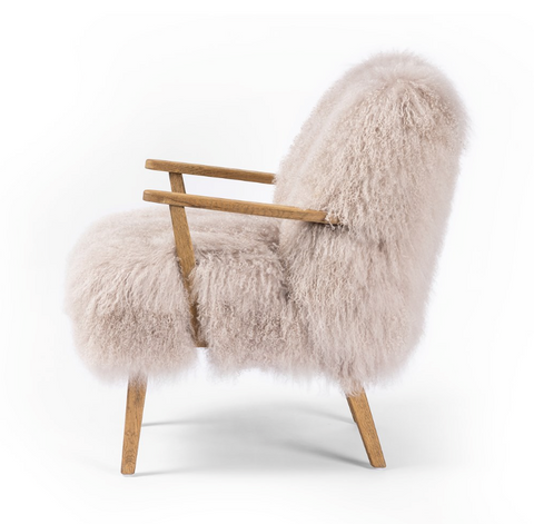 Ashland Armchair- Drifted Oak Taupe Fur