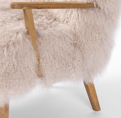 Ashland Armchair- Drifted Oak Taupe Fur
