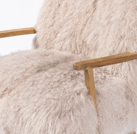 Ashland Armchair- Drifted Oak Taupe Fur