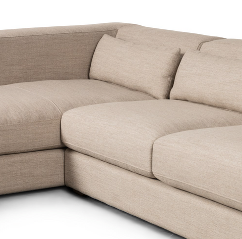 Sena 2Pc LAF Chaise Sectional  - Wheat