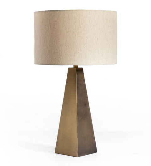 Leander Table Lamp-Brass