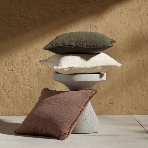 Tharp Outdoor Pillow - Textured Taupe