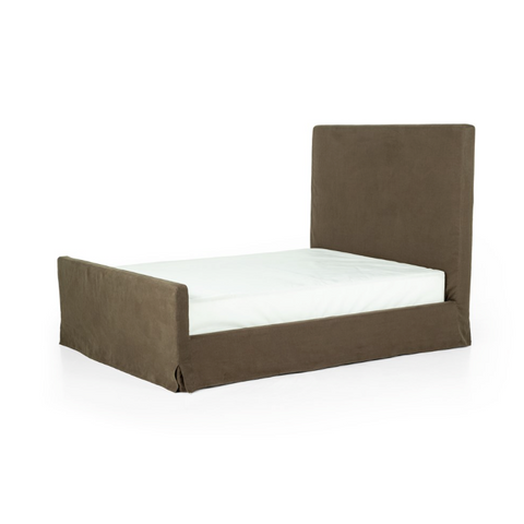 Daphne Slipcover Bed - Brussels Coffee
