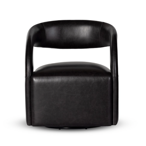 Hawkins Swivel Chair-Sonoma Black