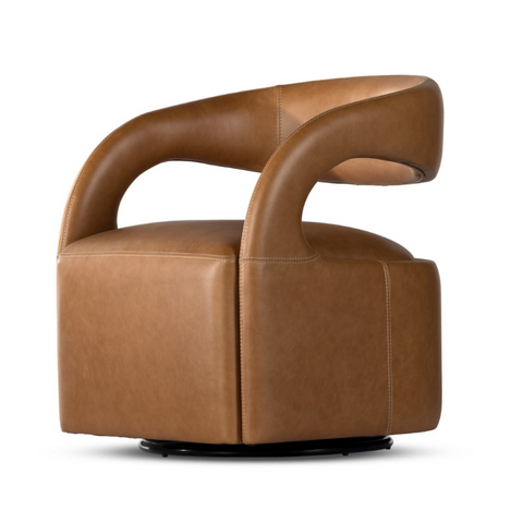 Hawkins Swivel Chair-Sonoma Butterscotch