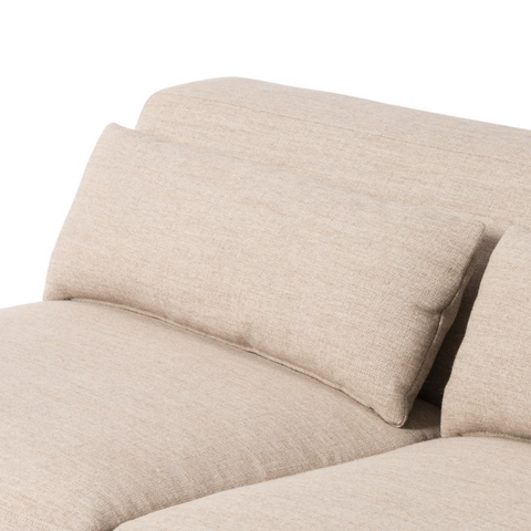 Sena Armless Sofa Piece - Alcala Wheat