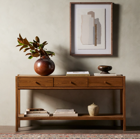Meadow Console Table - Tawny Oak