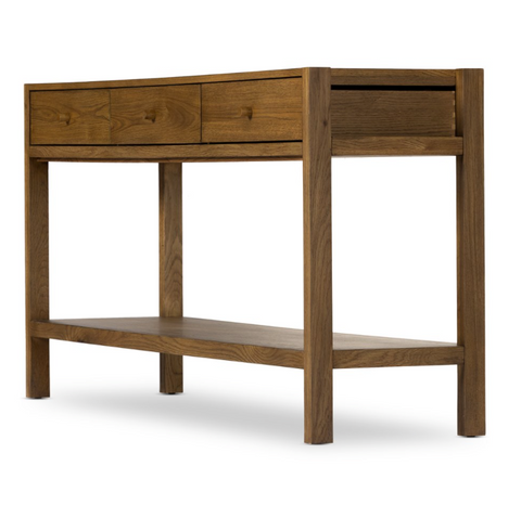 Meadow Console Table - Tawny Oak