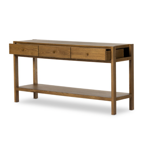 Meadow Console Table - Tawny Oak