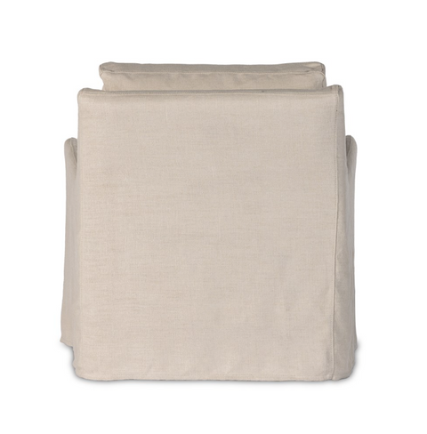 Monette Slipcover Swivel Chair - Brussels Natural
