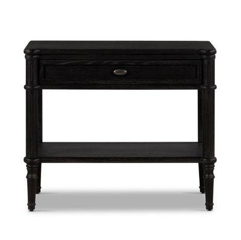 Toulouse Nightstand - Distressed Black