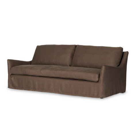 Monette Slipcover Sofa - Brussels Coffee