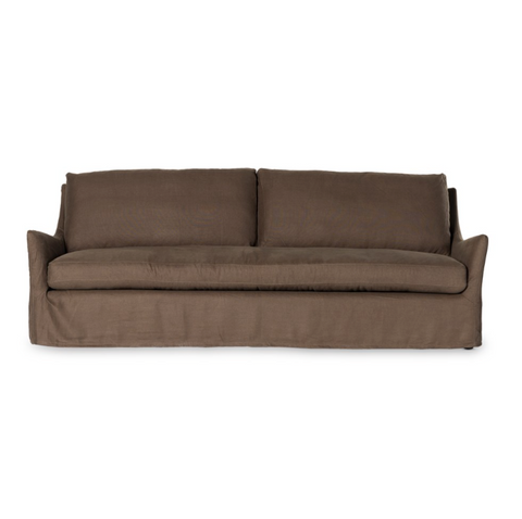 Monette Slipcover Sofa - Brussels Coffee