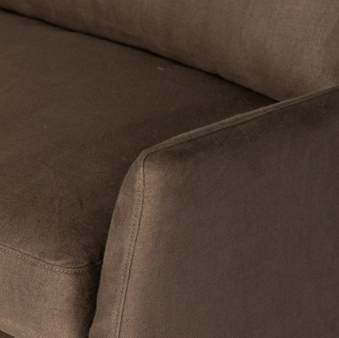 Monette Slipcover Sofa - Brussels Coffee