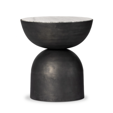 Corbettt End Table - River Grey Marble