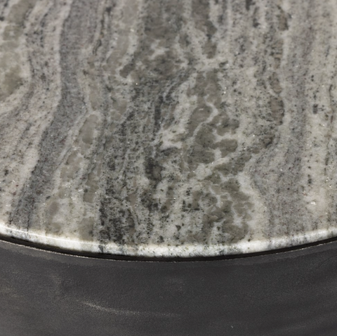Corbettt End Table - River Grey Marble