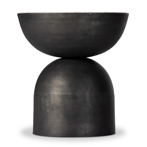 Corbettt End Table - Creamy Taupe Marble