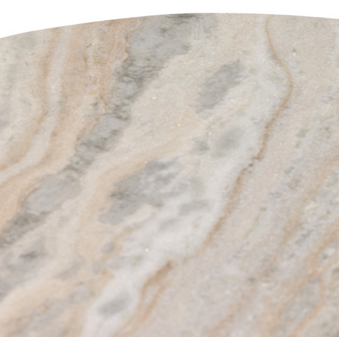 Corbettt End Table - Creamy Taupe Marble