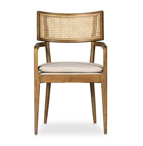 Britt Dining Arm Chair- Toasted Nettlewood
