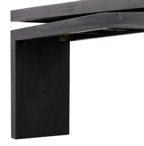 Matthes Reclaimed Pine Console Table - Aged Black Pine