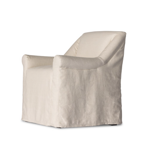 Bridges Slipcover Dining Armchair - Brussels Natural