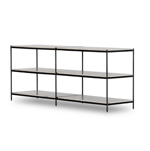 Felix Large Console Table - Hammered Grey