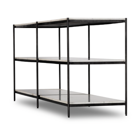 Felix Large Console Table - Hammered Grey