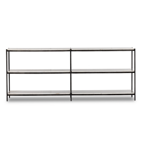 Felix Large Console Table - Hammered Grey