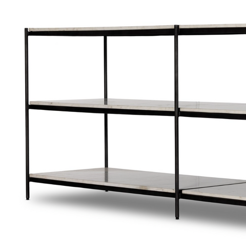 Felix Large Console Table - Hammered Grey