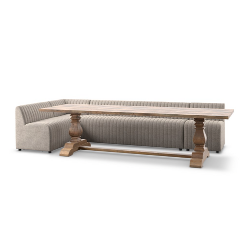 Augustine Dining Banquette L Shape 135"- Orly Natural