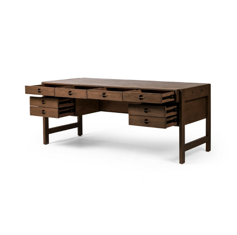 Oakley Desk- Dark Toasted Oak