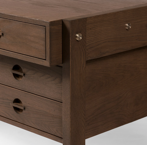 Oakley Desk- Dark Toasted Oak