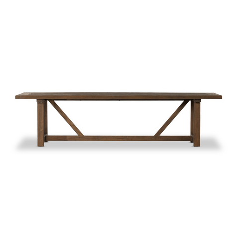 Stewart Outdoor Dining Table 118"-Heritage Brown