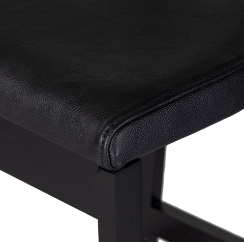 Tex Counter Stool - Black Leather