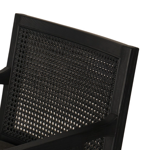 Antonia Cane Counter Stool - Brushed Ebony/Sonoma Black