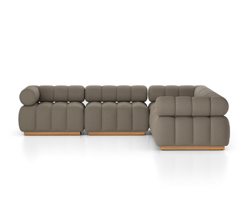Roma Outdoor 5pc Sectional - Alessi Fawn