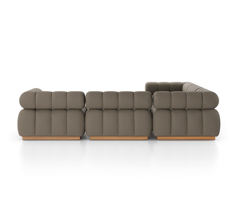 Roma Outdoor 5pc Sectional - Alessi Fawn