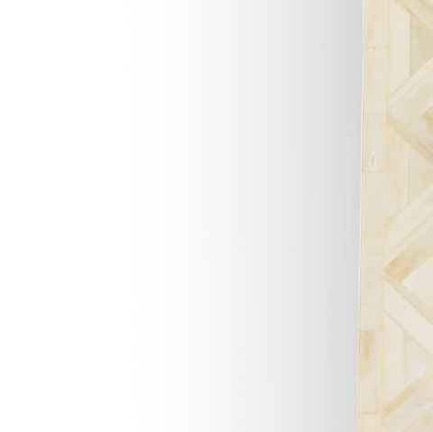 Loredo Floor Mirror - White Bone